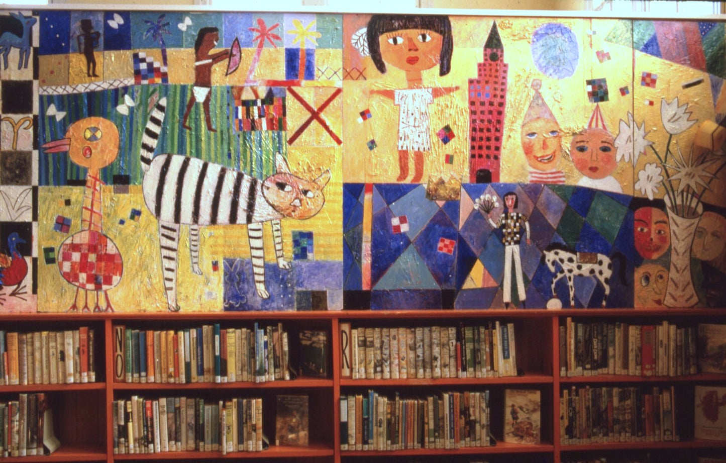 Grafton Library Mural 1980's