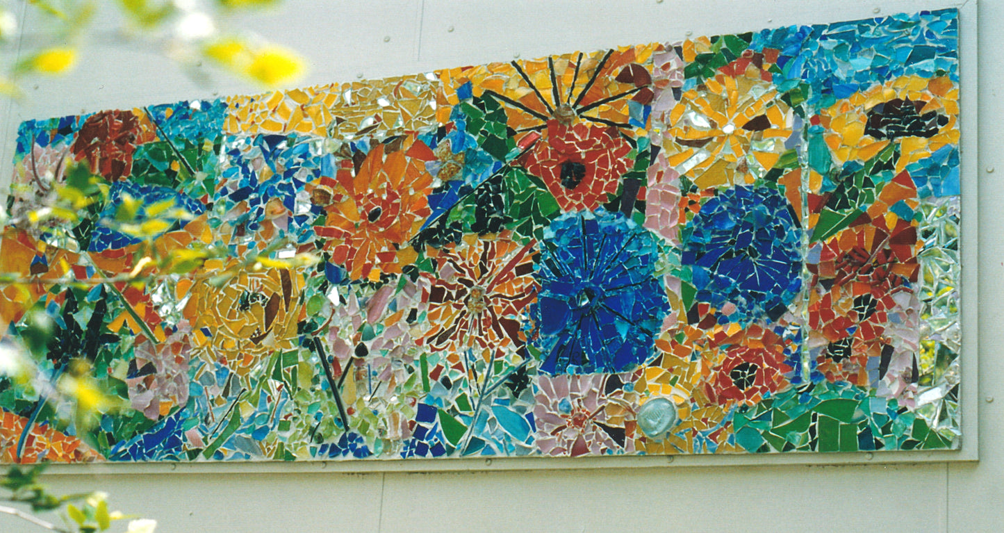 Recycled Glass Mural Bayfield Primary School Auckland 1984