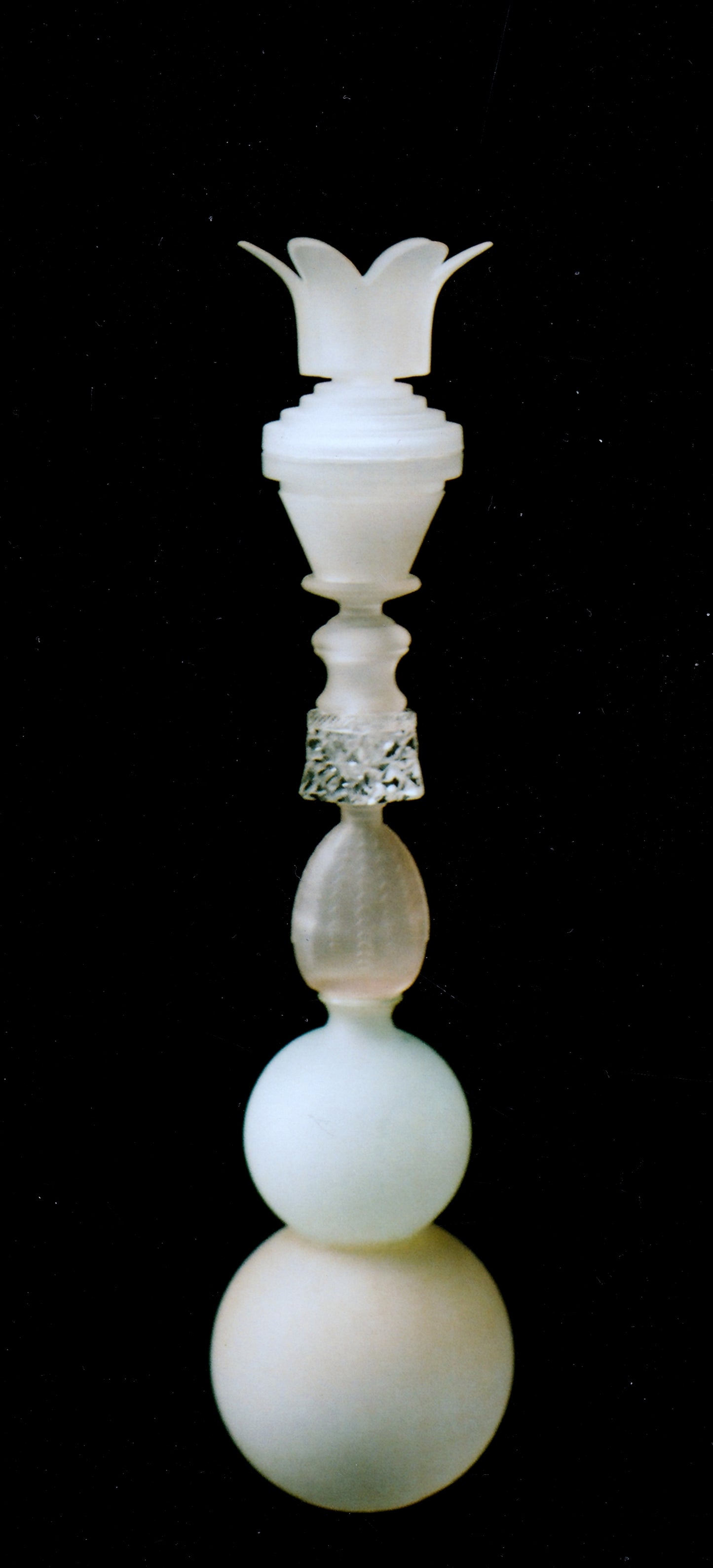 Perfume Bottle. Objets trouvés sculpture. Glass 2007 Private Collection