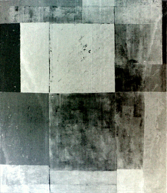 White Strata 1985 acrylic on canvas. Private collection