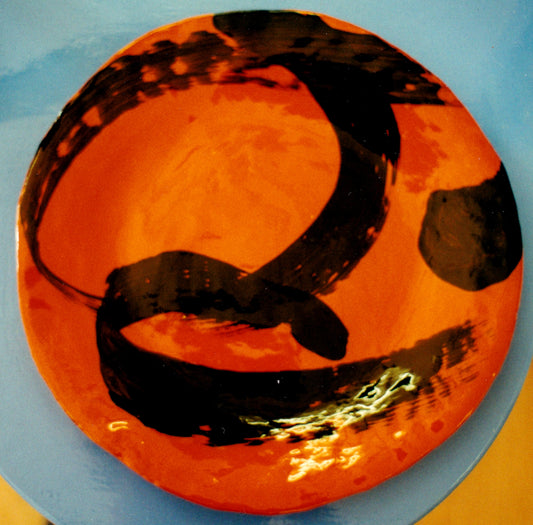 Terracotta Plate. 1990's Private Collection Christchurch