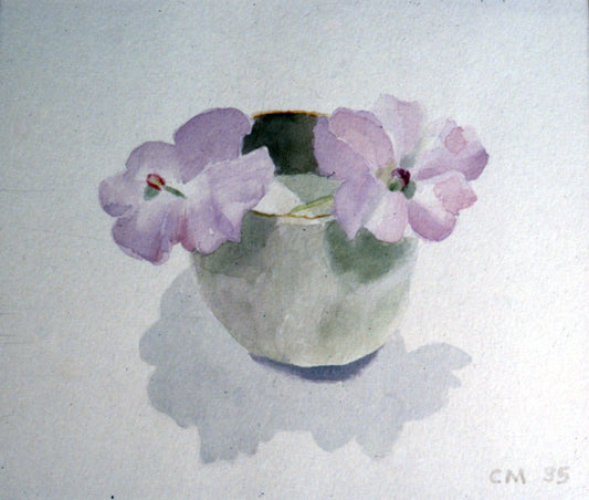 Impatiens. Watercolour 1985 Private collection.1