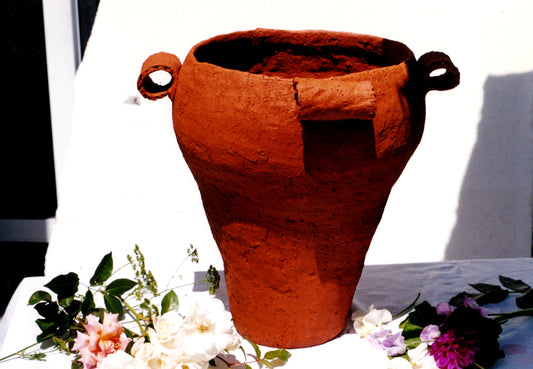 Large Terracotta Planter. Coil method. Destroyed Christchurch earthquakes