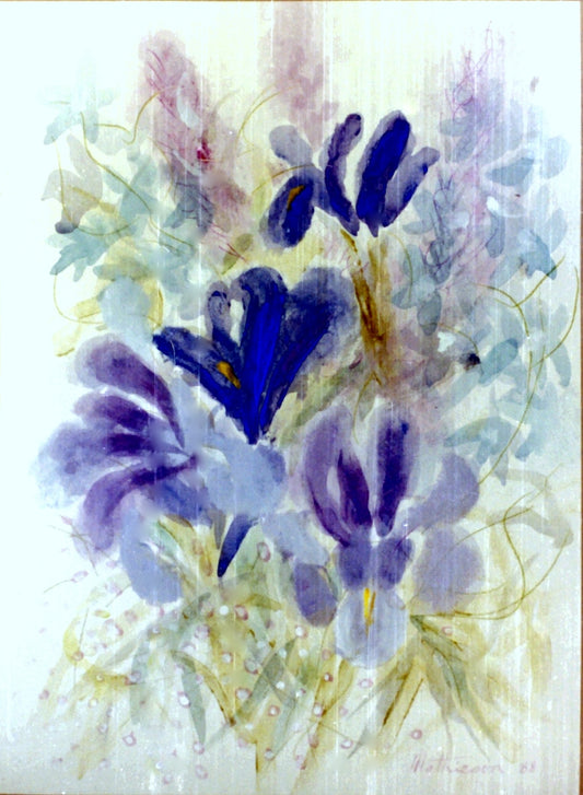 Irises and Liatris